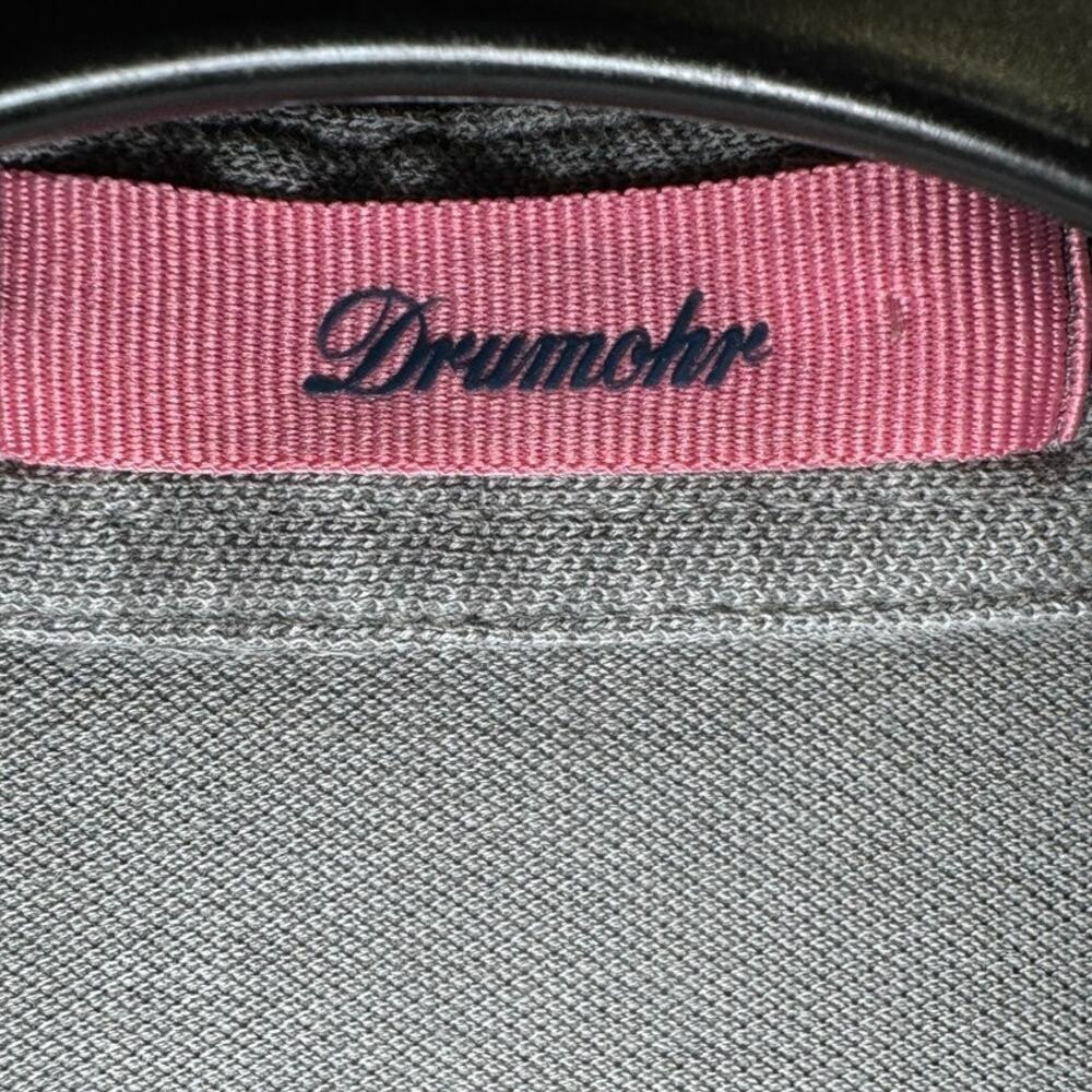 Drumohr Men’s Polo Short Sleeve Shirt Gray Size XXL - Picture 9 of 11